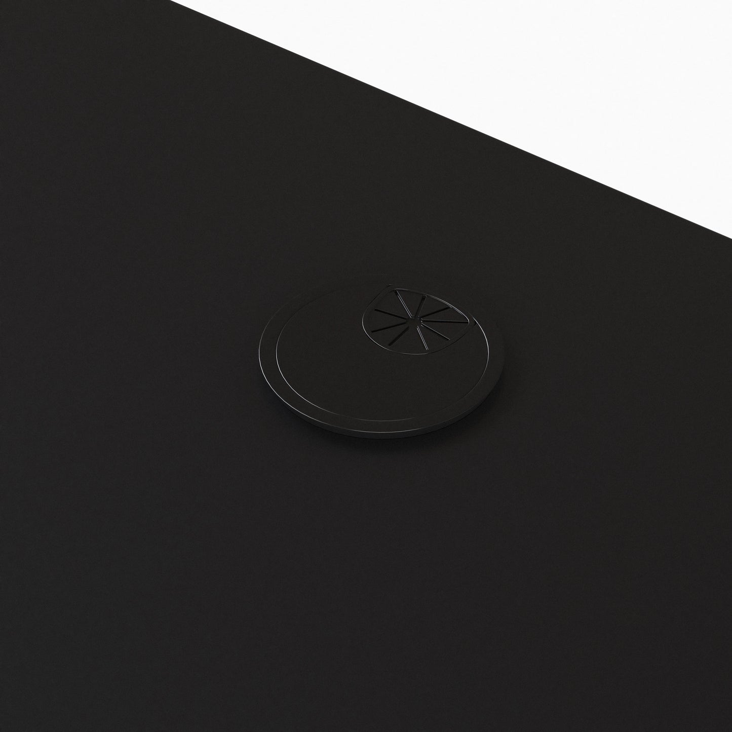 Black Gaming Ergonomic Desk with Cup Holder and Headphone Hook