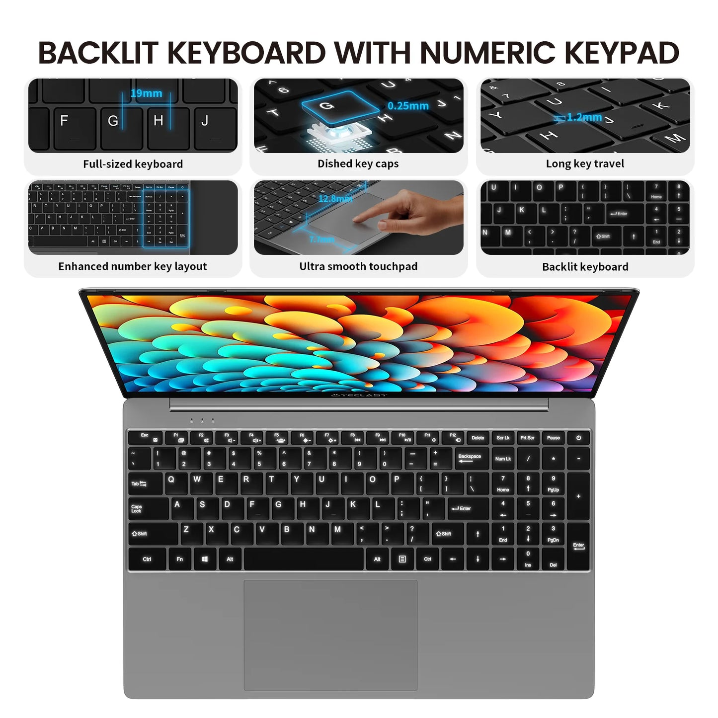 Windows 11 Pro Notebook Computer 15.6" Laptop 16GB RAM 512GB SSD, 3.4Ghz Quad Core Intel N95 Bussiness Computer PC, 1920X1080, Intel UHD Graphics, IPS FHD 1080P Screen, Wifi 6/BT 5.0