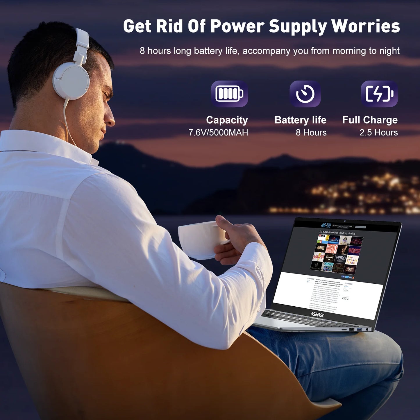 15.6 Inch Laptop 16GB DDR4 512GB SSD Intel Alder Lake N97 up to 3.6Ghz with Windows 11