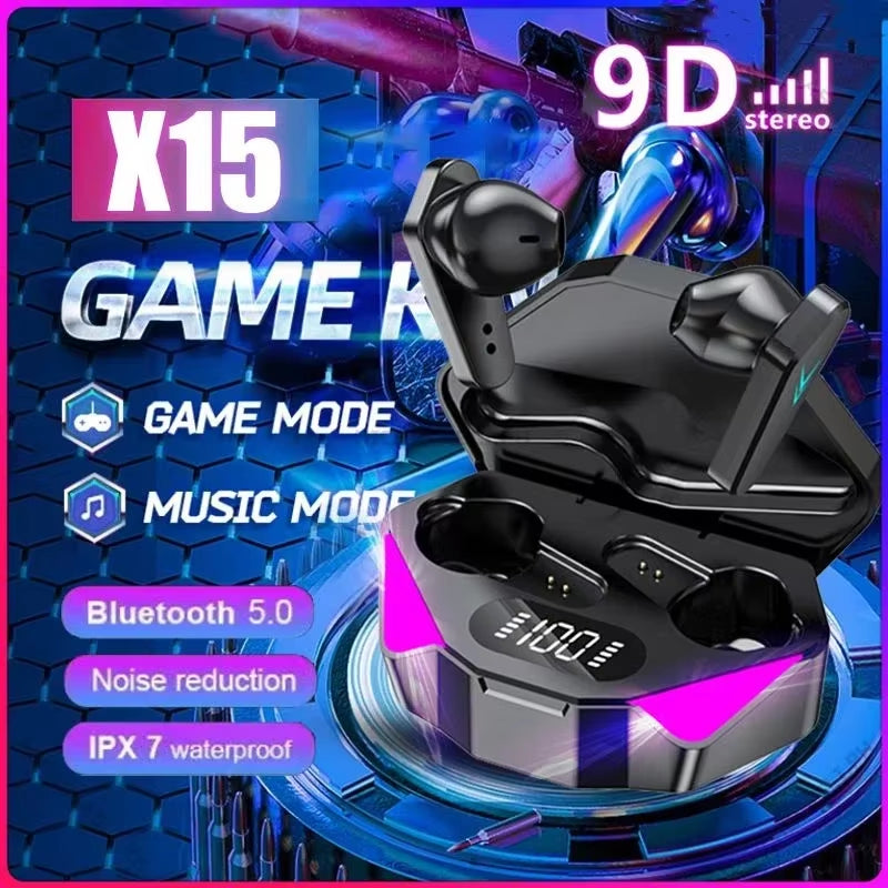 Bluetooth Earphones, Wireless Game Console Earphones, 65Ms Low Latency Earphones, Fone Game Console Earphones, Game Console MICR